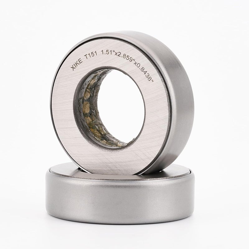 Xike 2Pcs T151 Thrust Ball Bearings, 1.51" ID x 2.859" OD x 0.8438" Wide, for a Variety of Drivelines and Rotating Equipment - Image 2